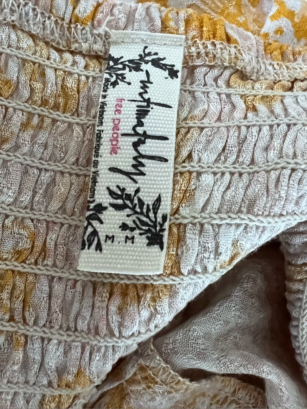 Free People Yellow & Cream Floral Tiered Maxi Dress - Picture 10 of 11